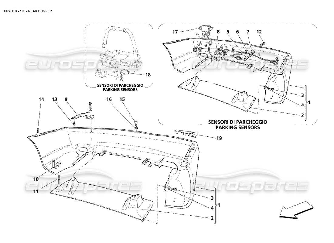 part diagram containing part number 980001067