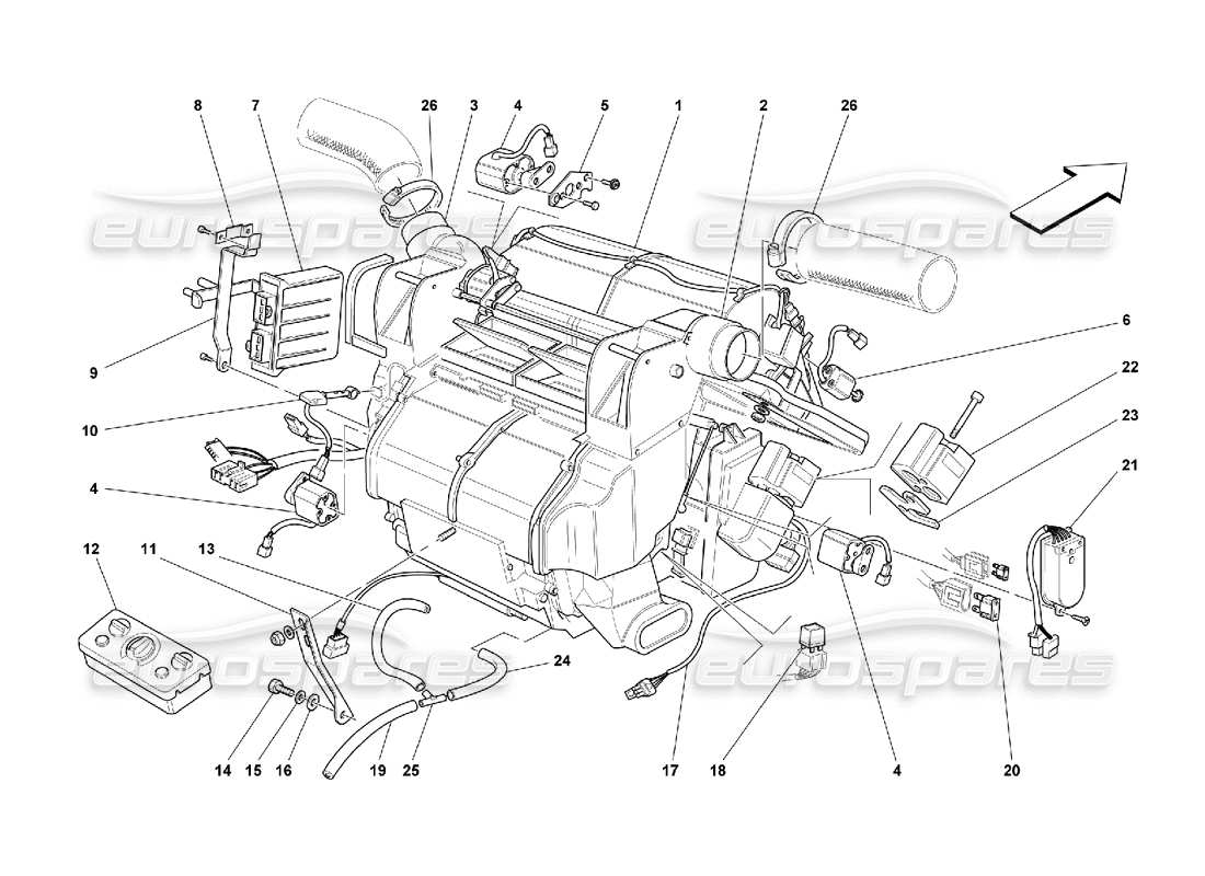 part diagram containing part number 65026100