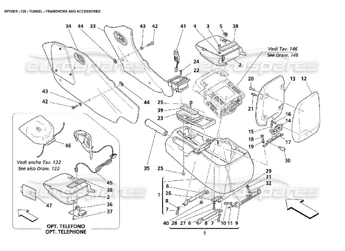 part diagram containing part number 66724100