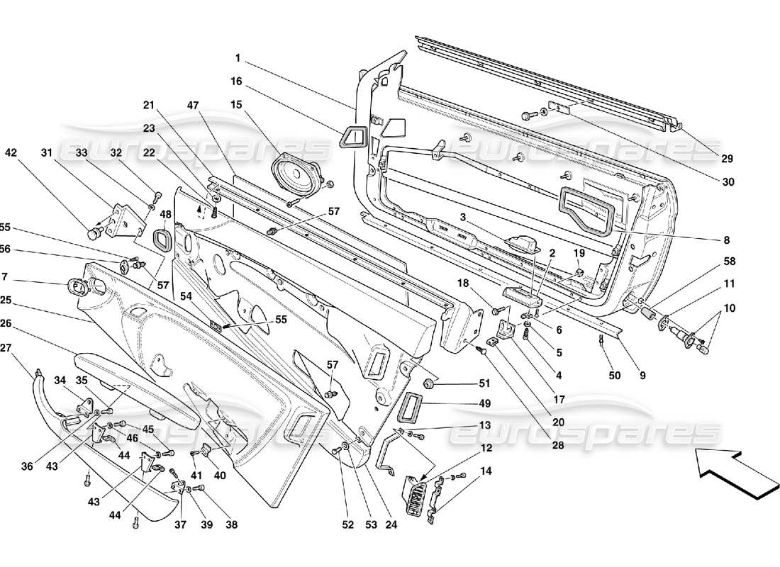 part diagram containing part number 65286700