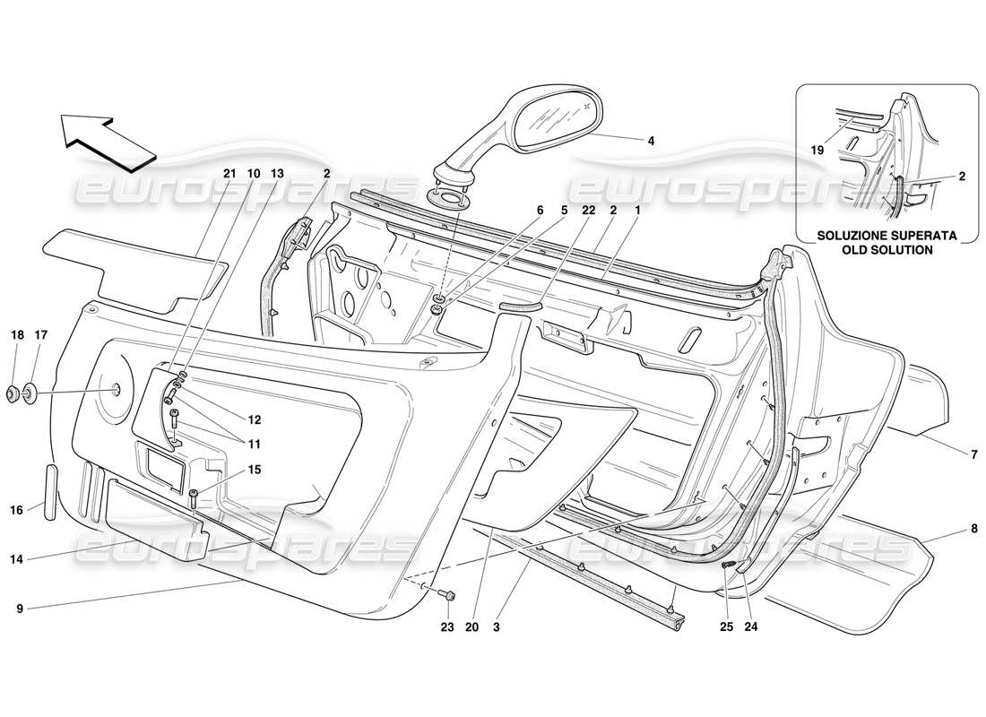 part diagram containing part number 65085600