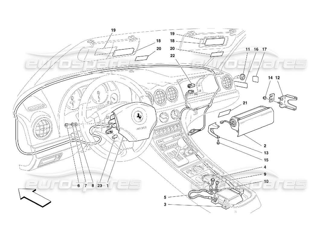 part diagram containing part number 72020500