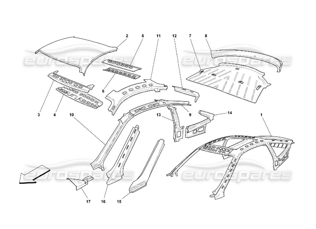 part diagram containing part number 65187300