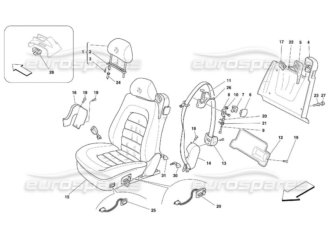 part diagram containing part number fint456