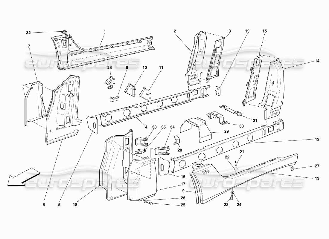 part diagram containing part number 65575600