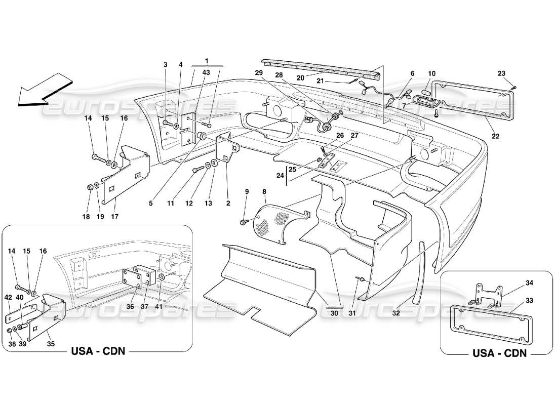 part diagram containing part number 62556300