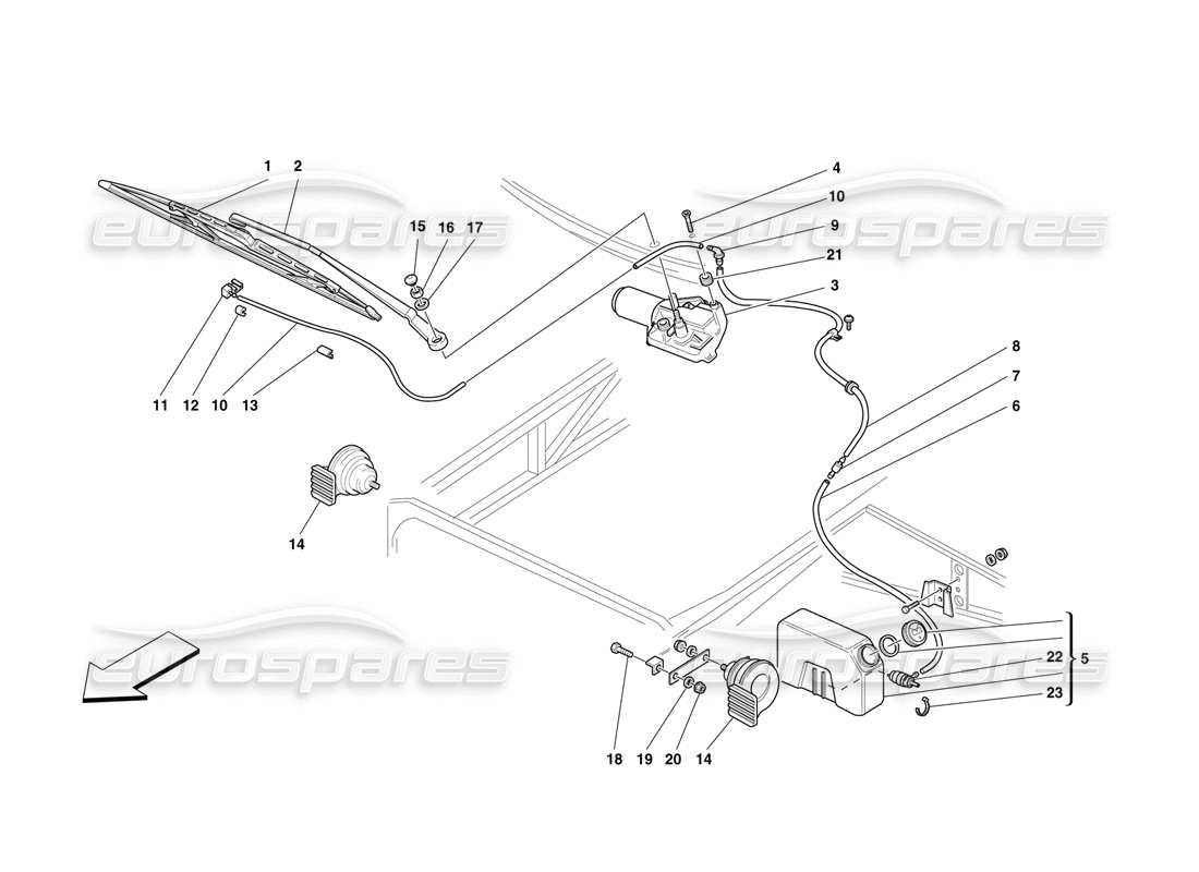 part diagram containing part number 64764400