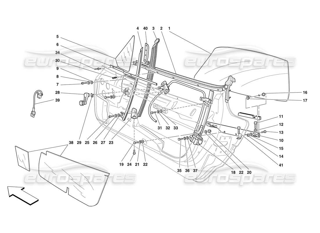 a part diagram from the ferrari f50 parts catalogue
