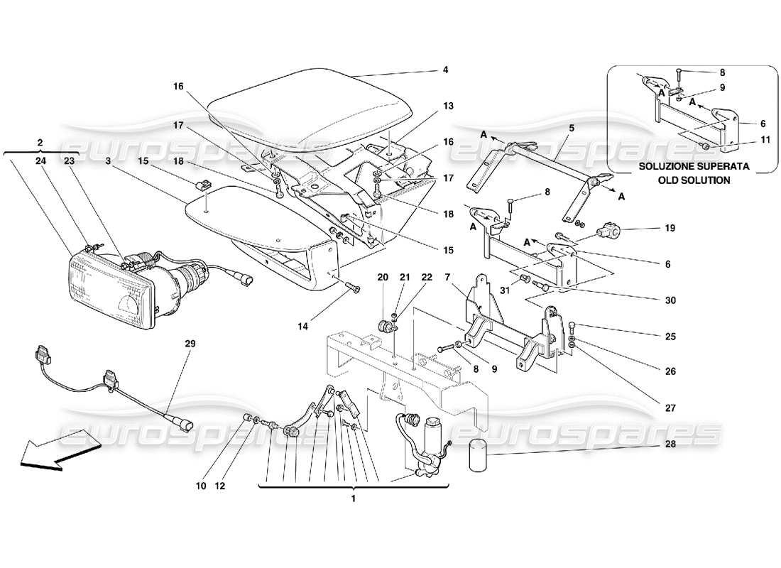 part diagram containing part number 65445900