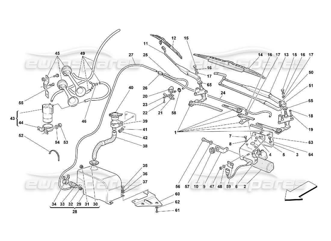 part diagram containing part number 63954700