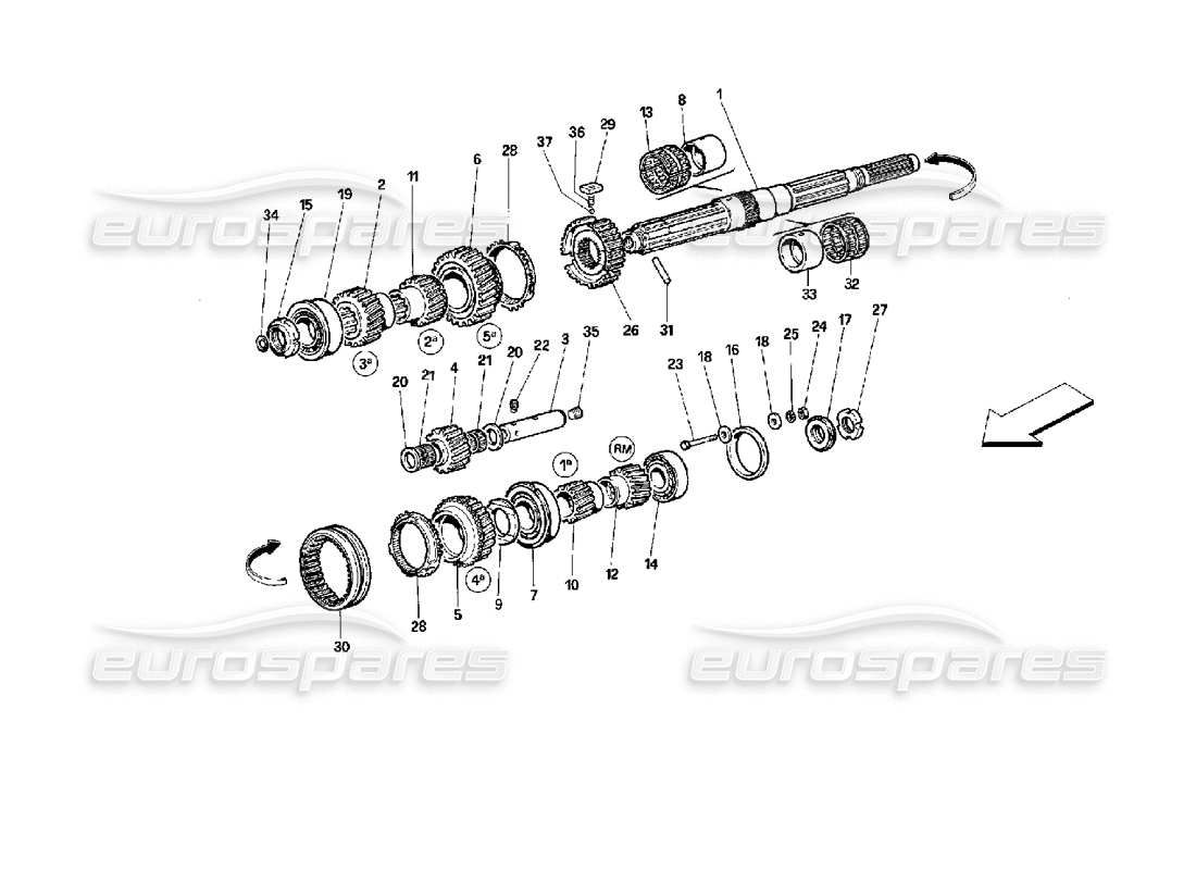 part diagram containing part number 104734