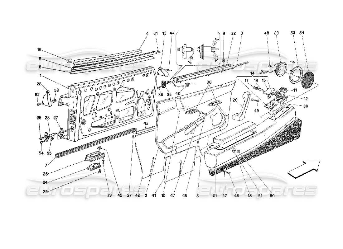 a part diagram from the Ferrari 512 M parts catalogue