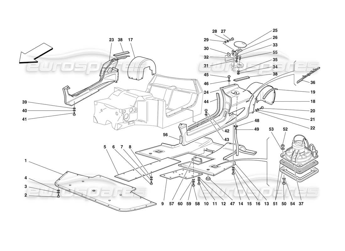 part diagram containing part number 63673800