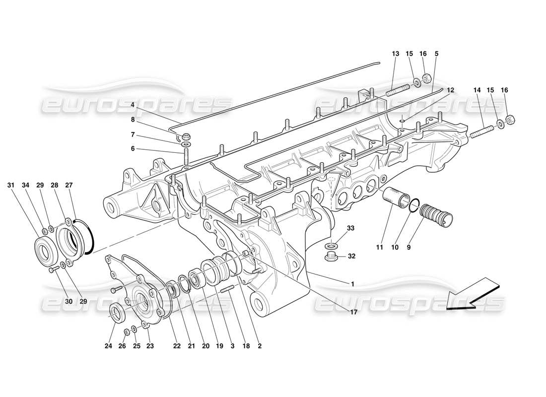 a part diagram from the ferrari f50 parts catalogue