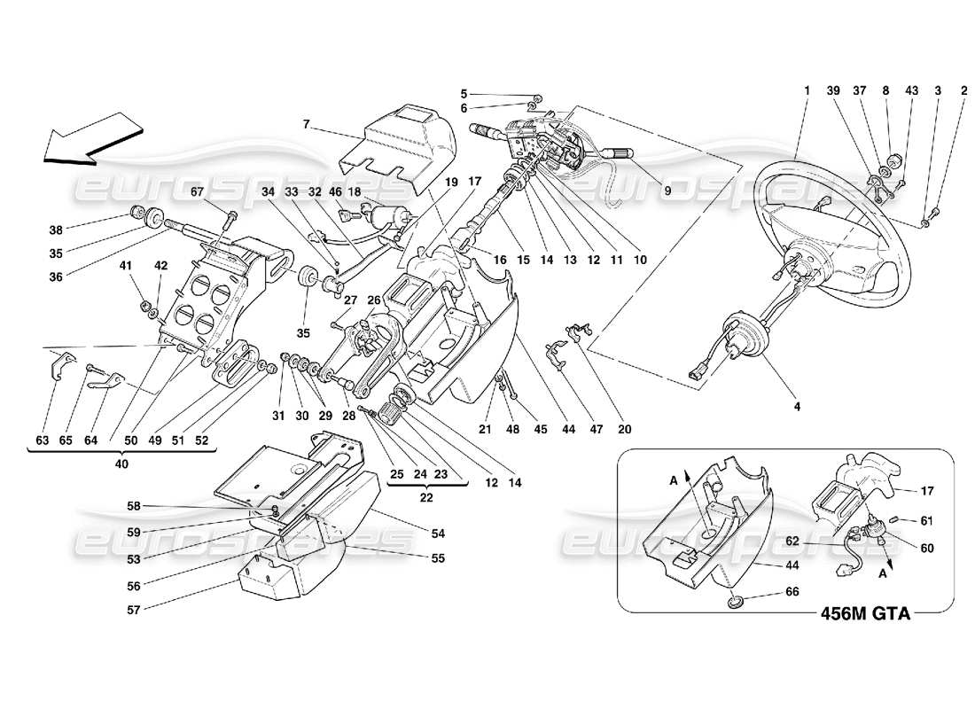 part diagram containing part number 64889500