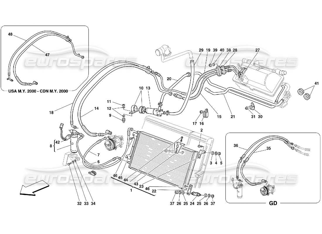 part diagram containing part number 65990500