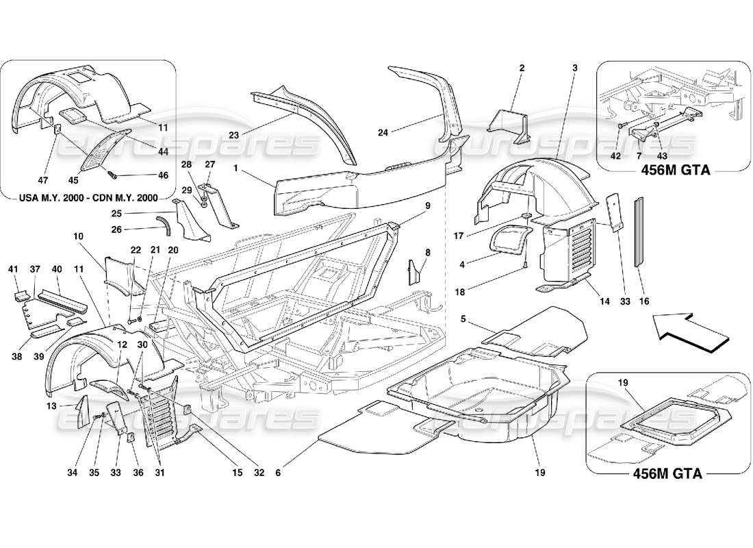 part diagram containing part number 64467600