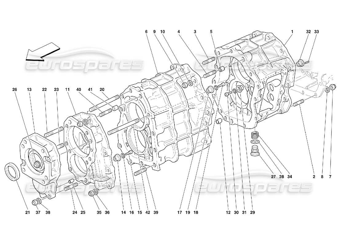 a part diagram from the ferrari 456 parts catalogue