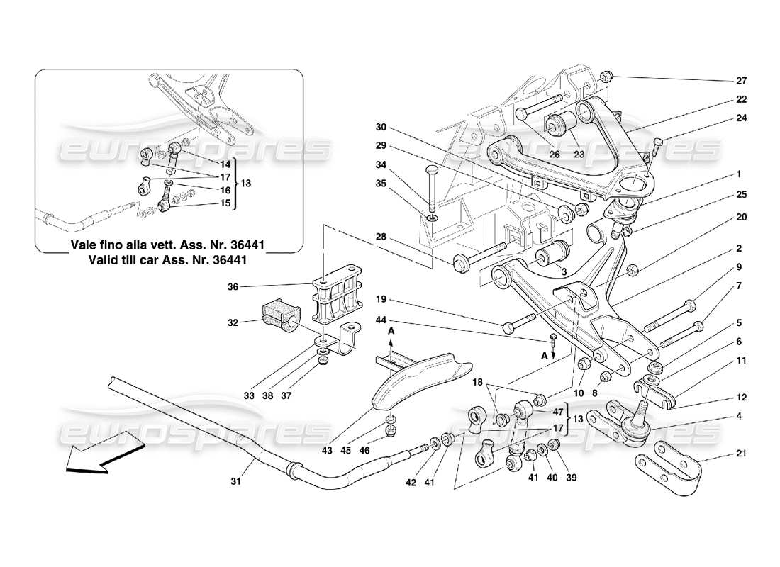 a part diagram from the ferrari 456 parts catalogue