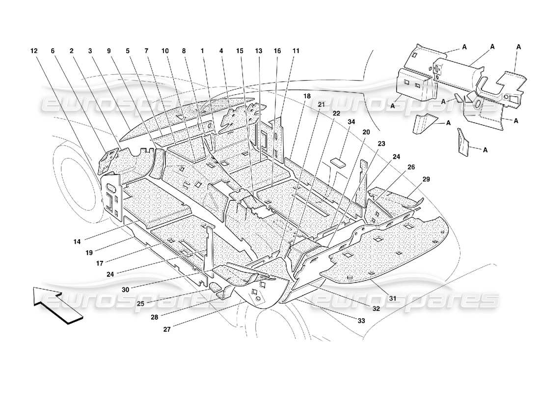 part diagram containing part number 65675100