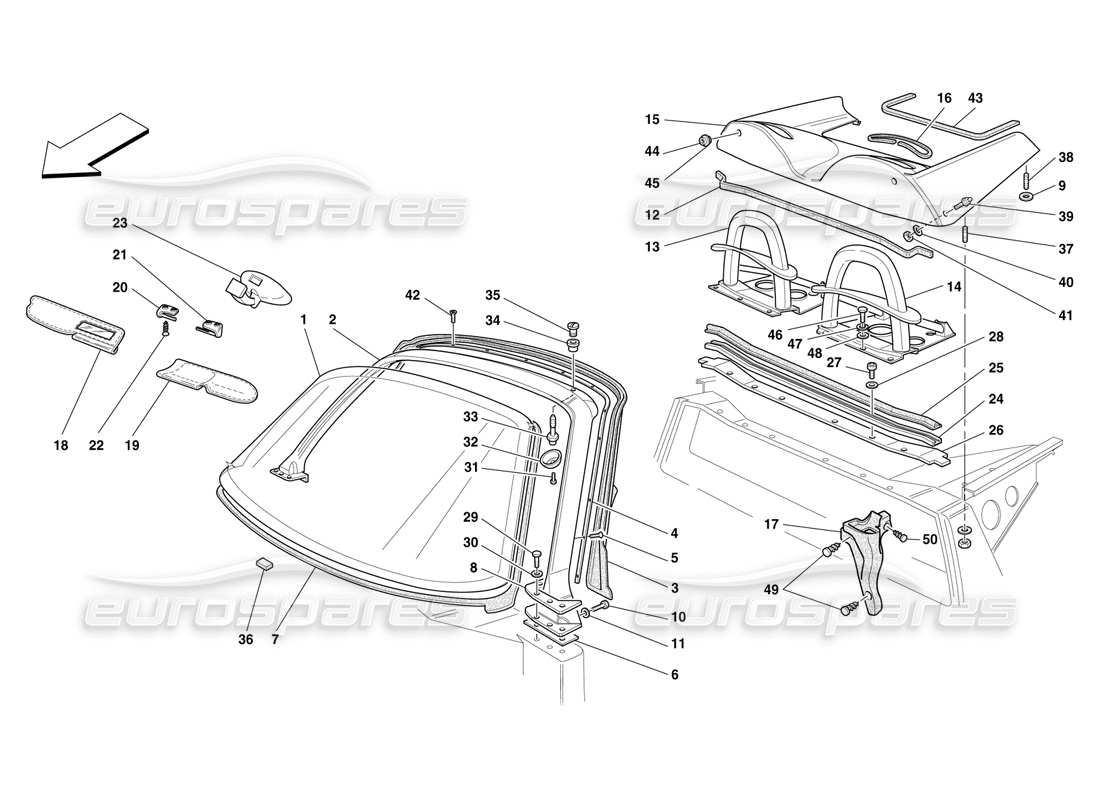 part diagram containing part number 64199200