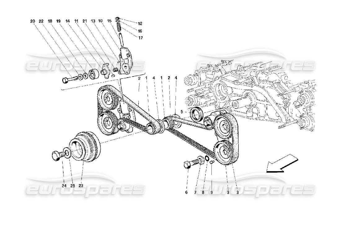 a part diagram from the Ferrari 512 M parts catalogue