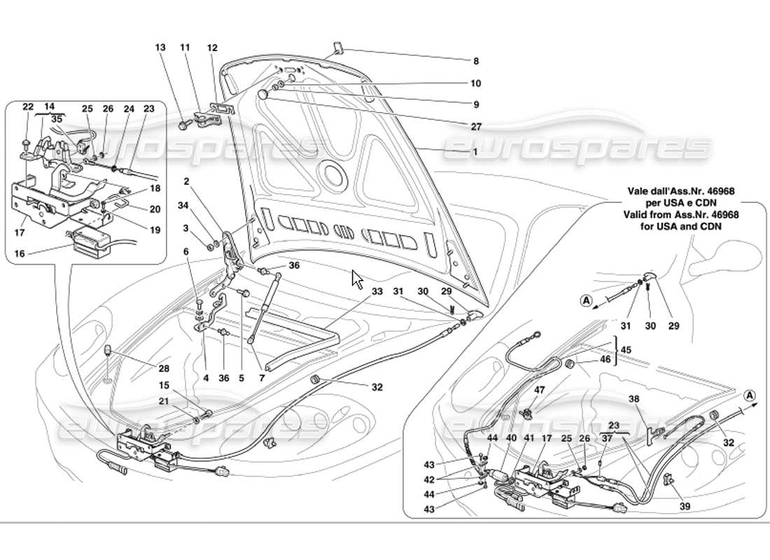 part diagram containing part number 65710600