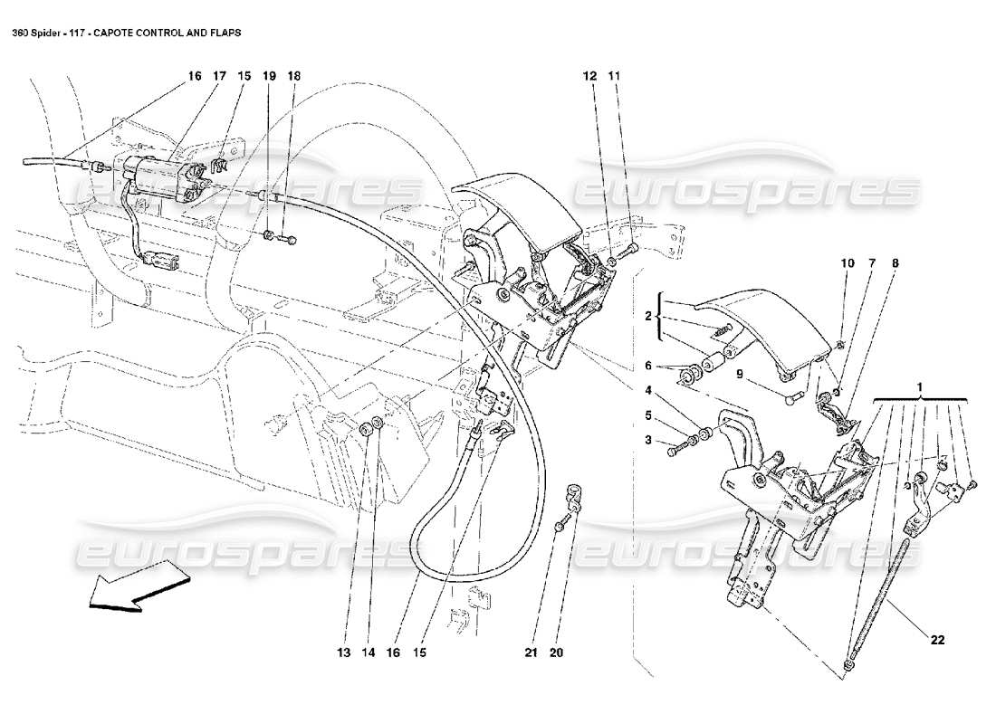 part diagram containing part number 66686200