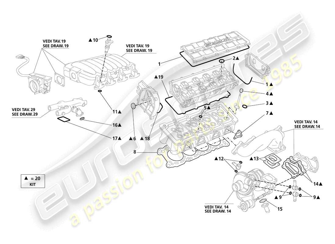 part diagram containing part number 585411203