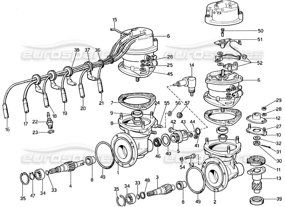 part diagram containing part number fht005