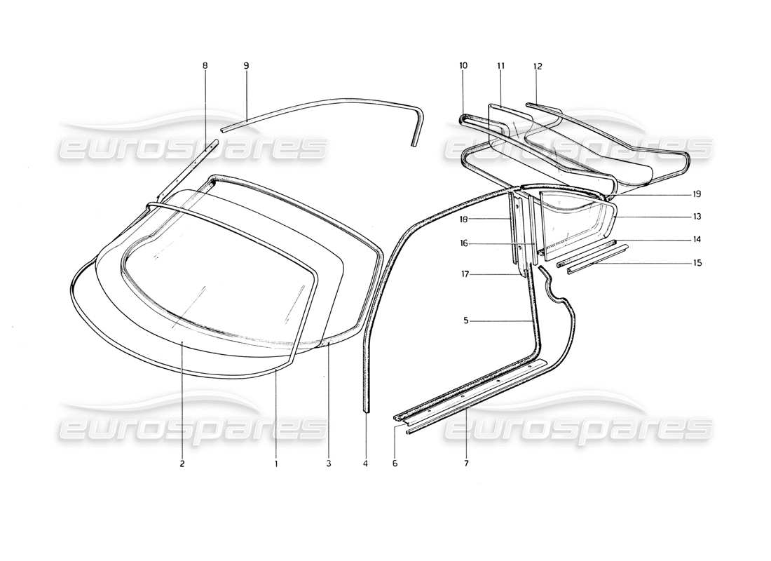 part diagram containing part number stratos