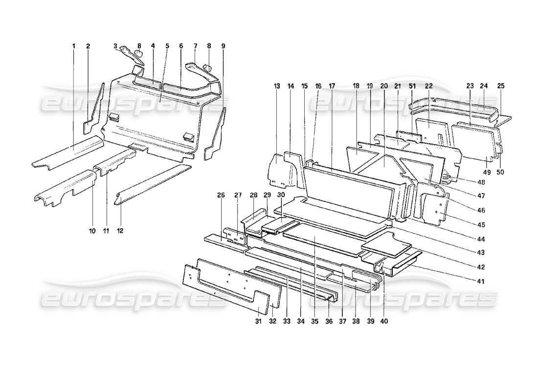 part diagram containing part number 61958000
