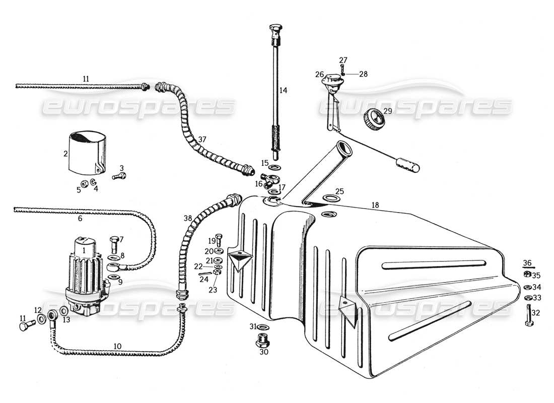 part diagram containing part number 94135