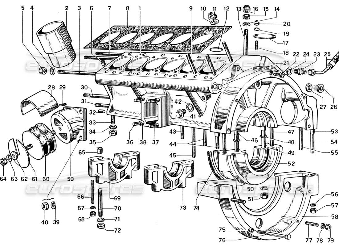 part diagram containing part number 8 x 60 uni 186