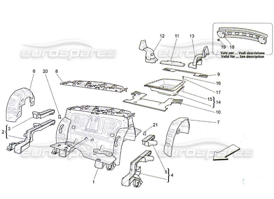 part diagram containing part number 67998300