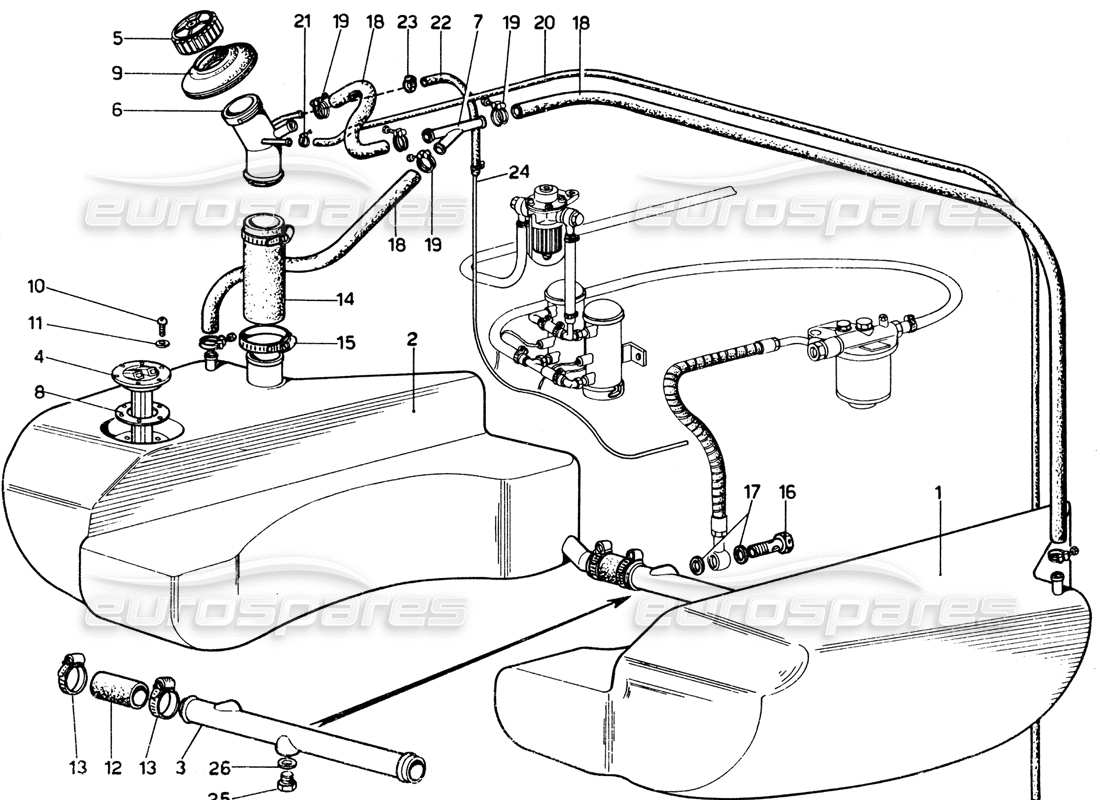 part diagram containing part number tipo a 10-8