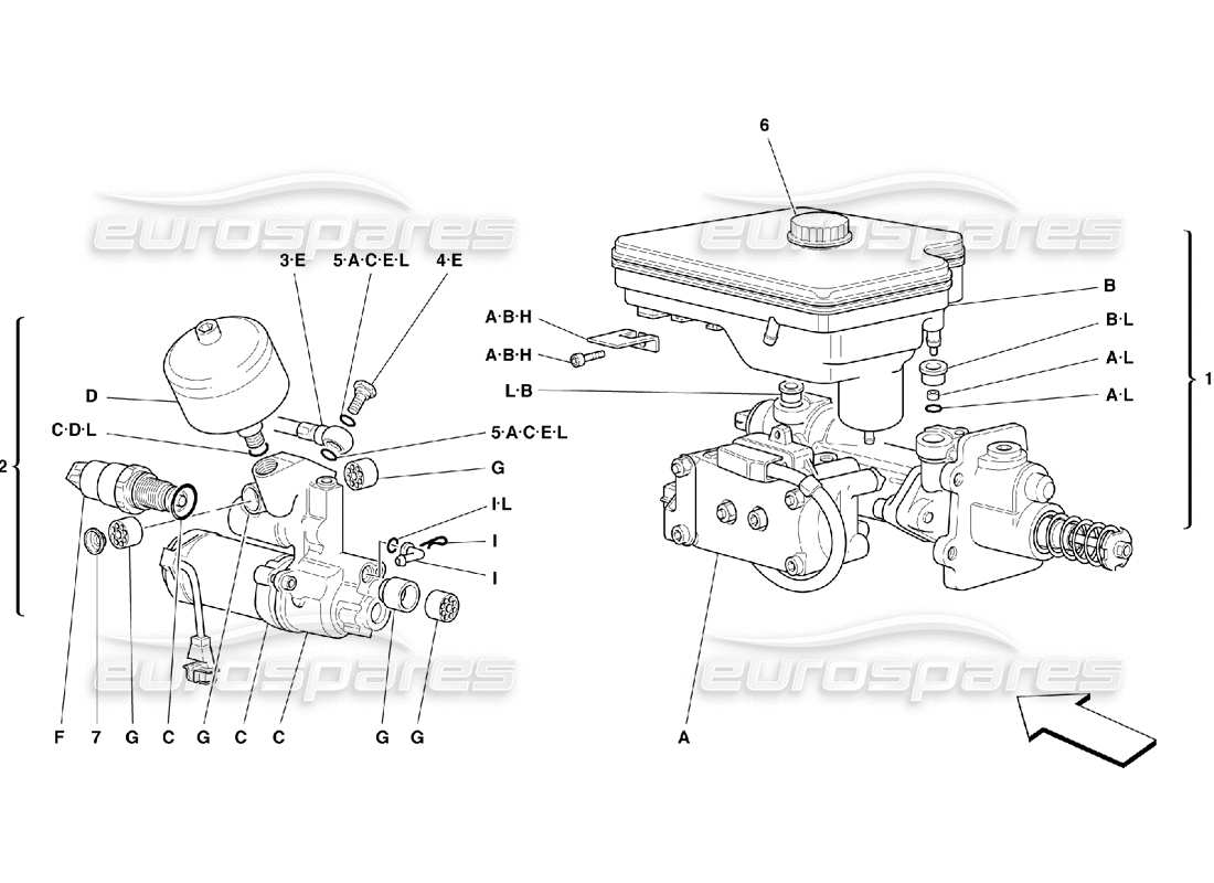 a part diagram from the ferrari 355 parts catalogue