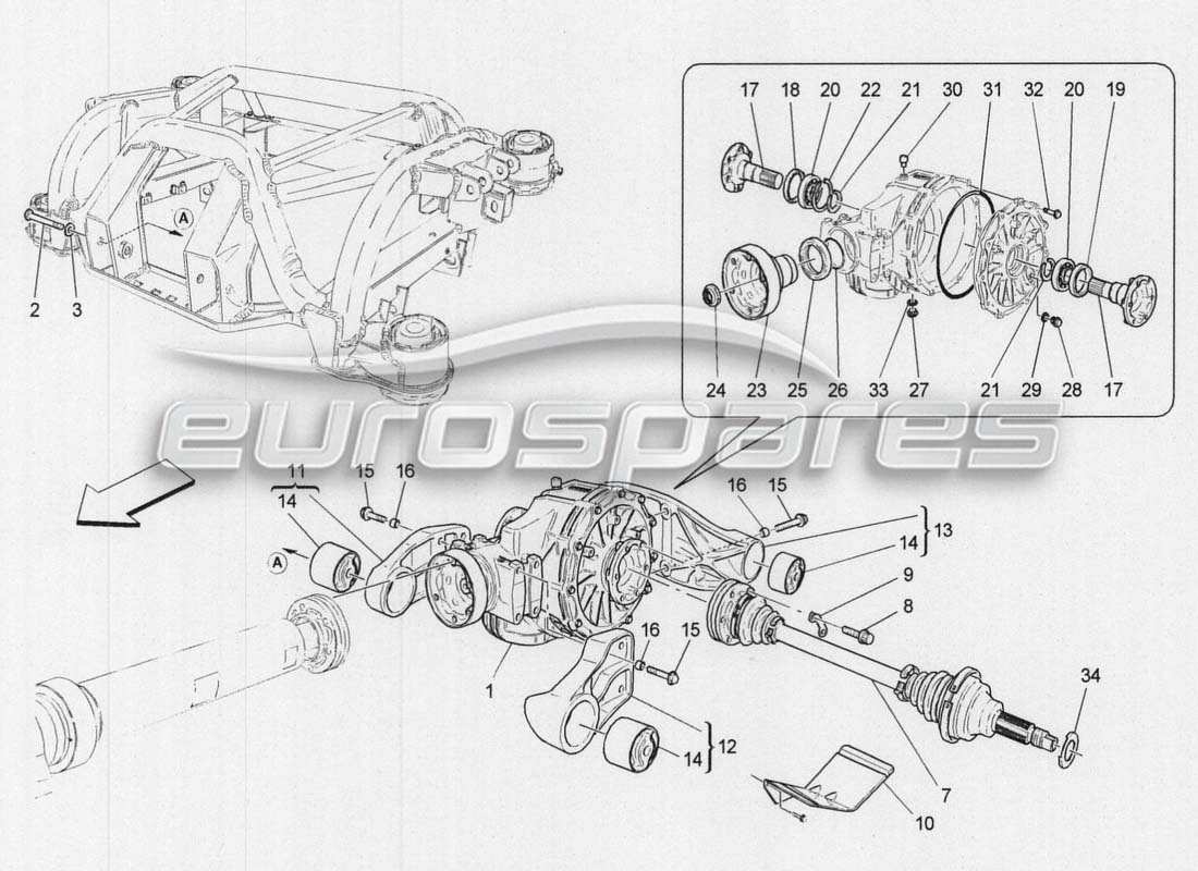 a part diagram from the maserati grancabrio mc centenario parts catalogue