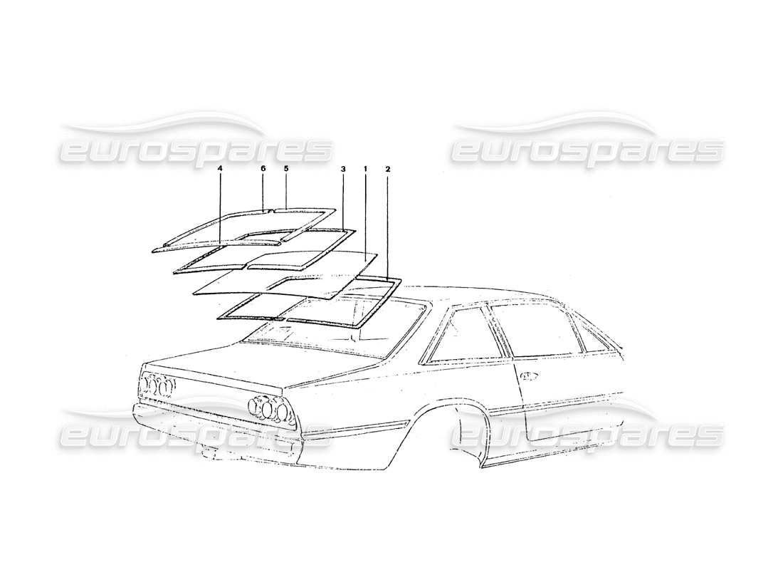 a part diagram from the ferrari 330 and 365 parts catalogue