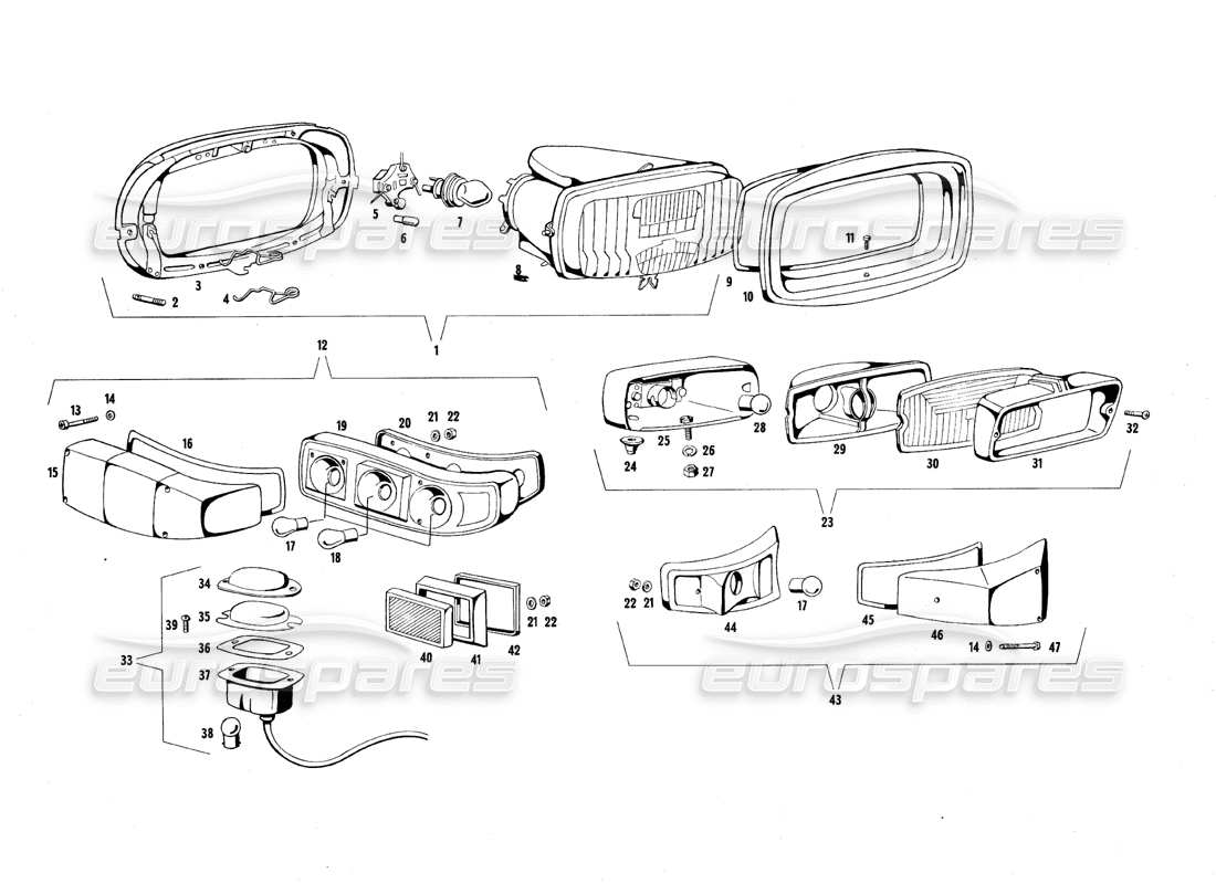 part diagram containing part number 107 bl 58433