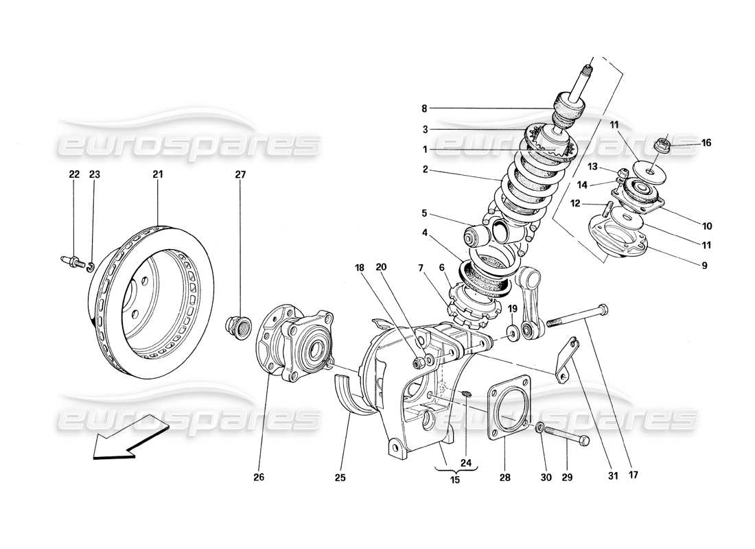 a part diagram from the ferrari 348 parts catalogue