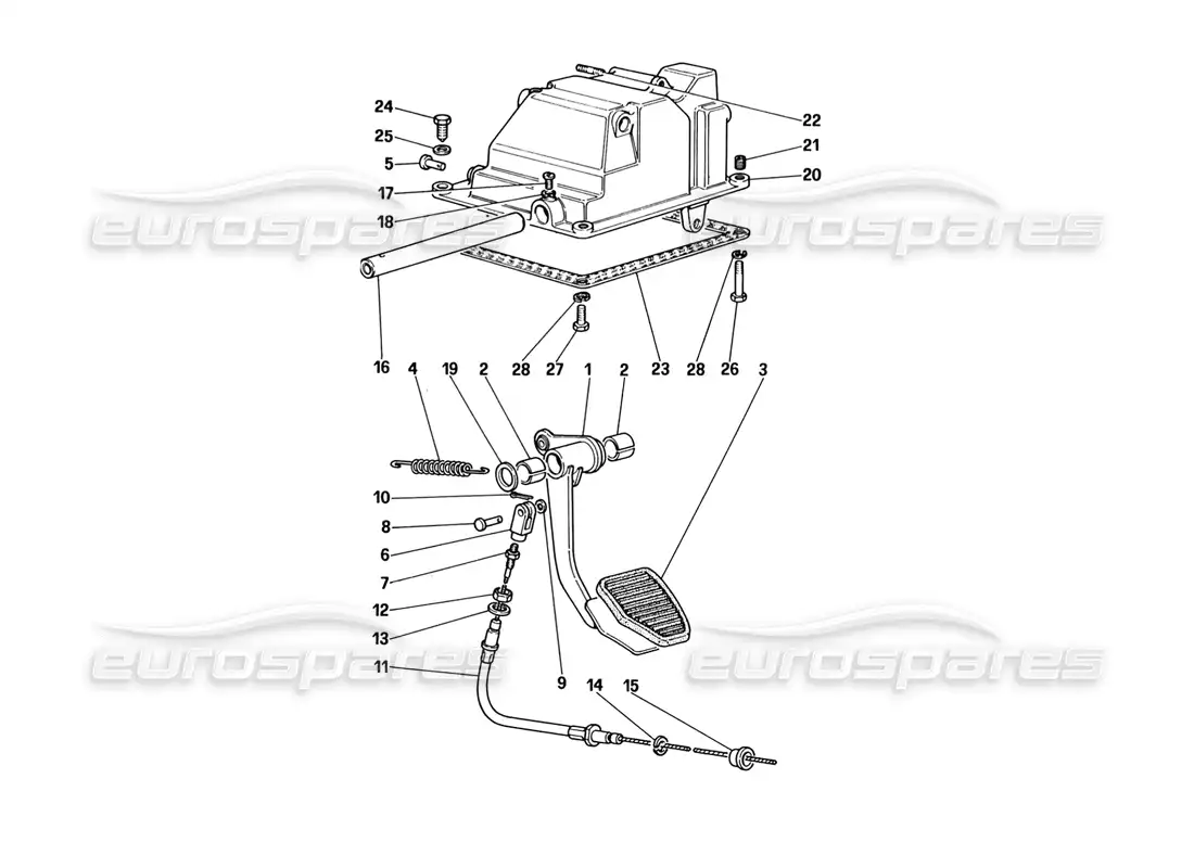 a part diagram from the ferrari 328 parts catalogue