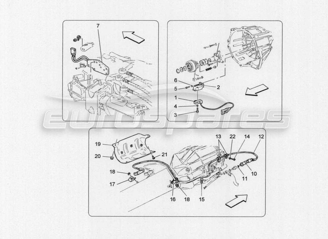 a part diagram from the maserati granturismo special edition parts catalogue