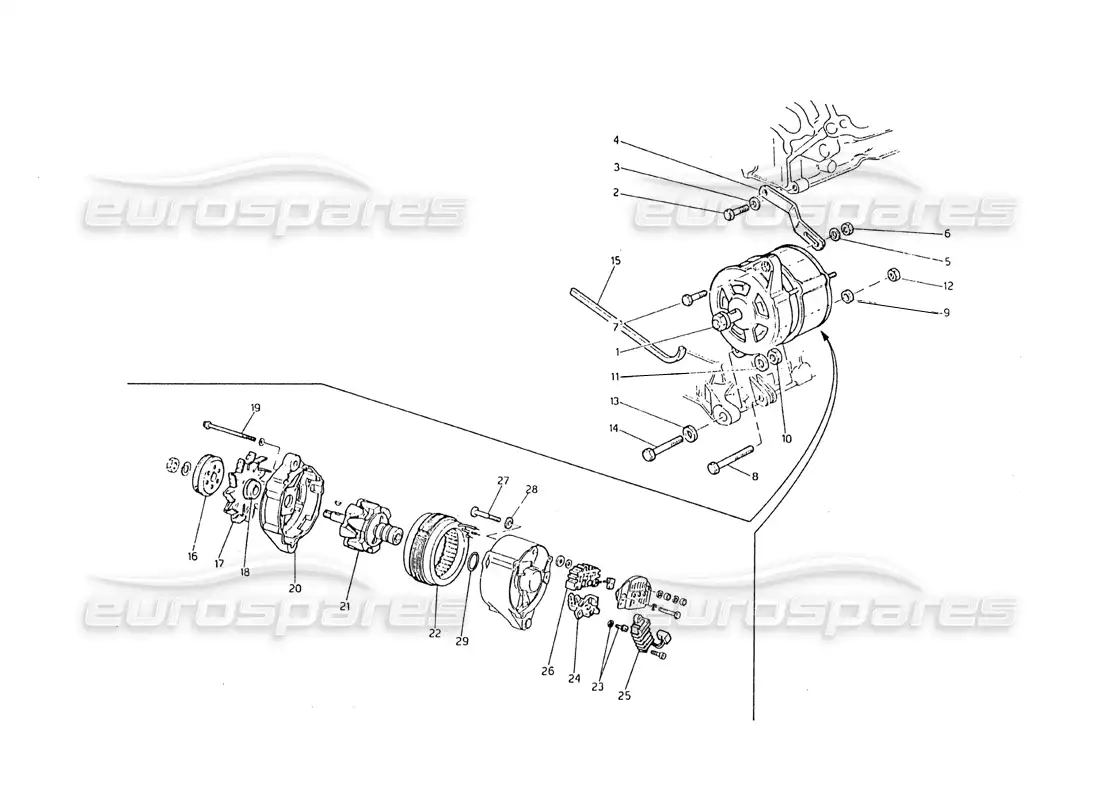 part diagram containing part number 313020203