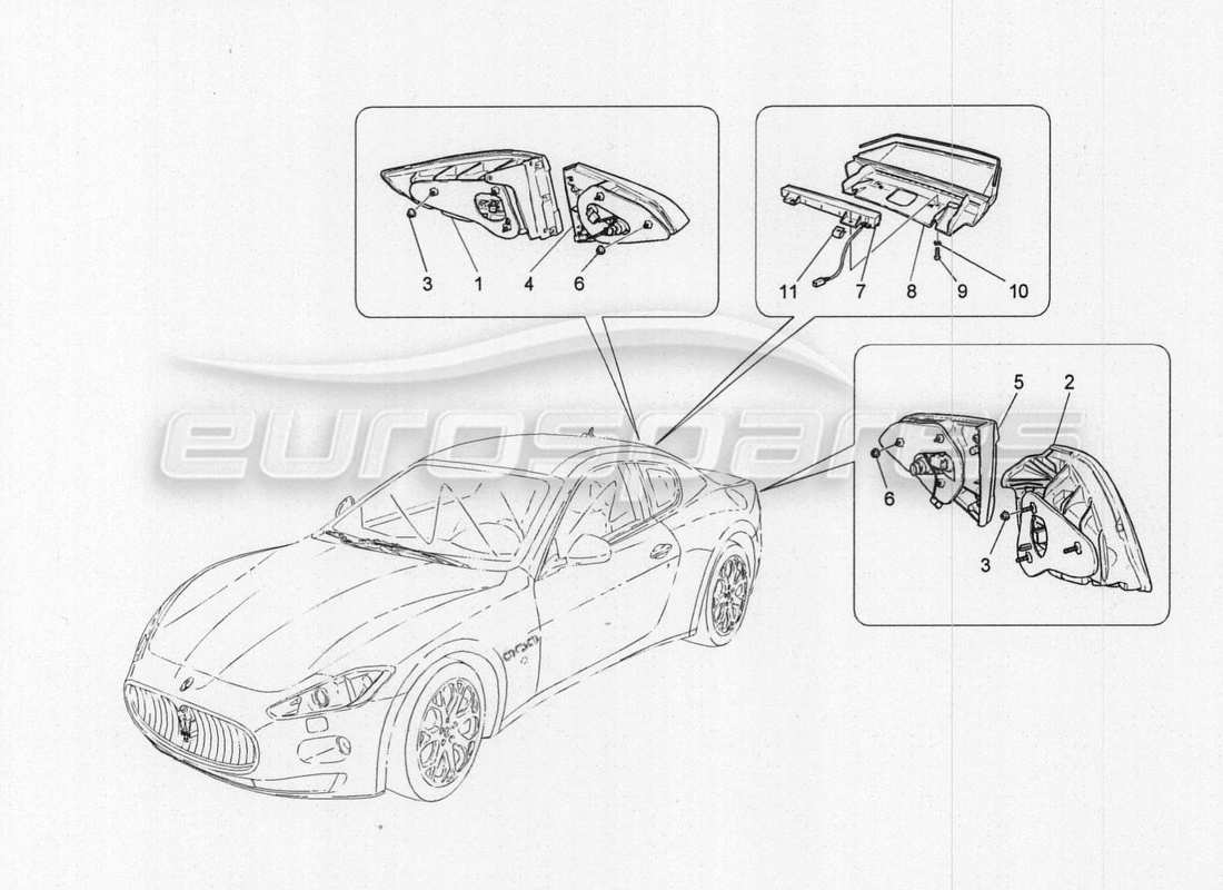 a part diagram from the Maserati GranTurismo Special Edition parts catalogue