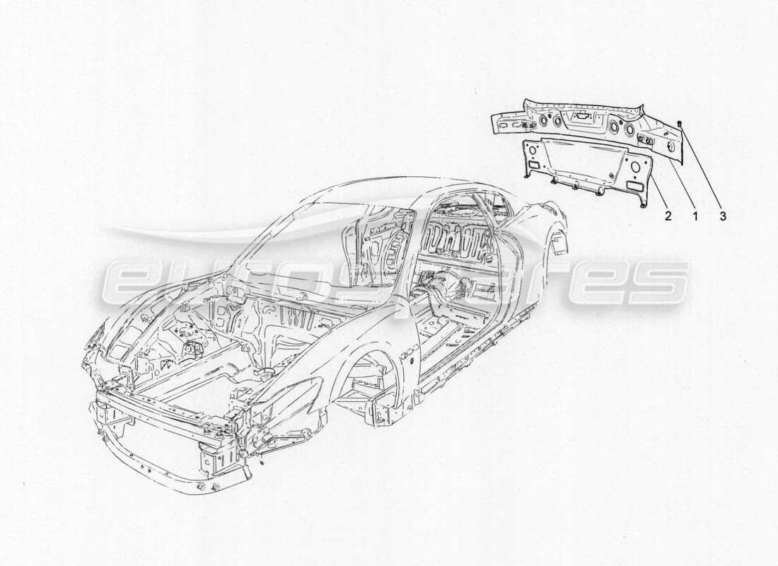 a part diagram from the Maserati GranTurismo Special Edition parts catalogue