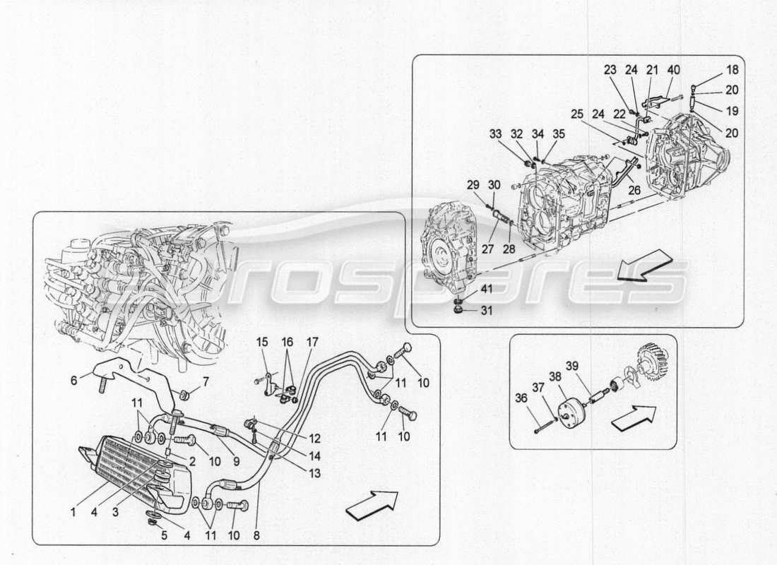 a part diagram from the maserati granturismo special edition parts catalogue