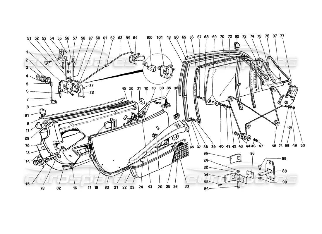 a part diagram from the ferrari 308 parts catalogue