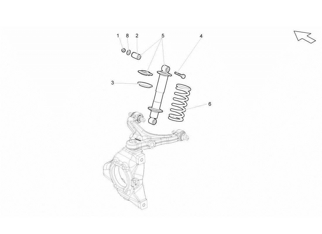 a part diagram from the lamborghini gallardo lp570-4s perform parts catalogue