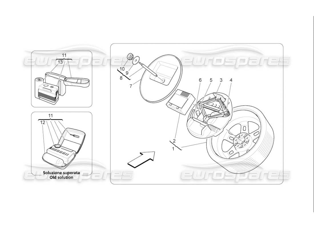 a part diagram from the maserati qtp. (2007) 4.2 f1 parts catalogue